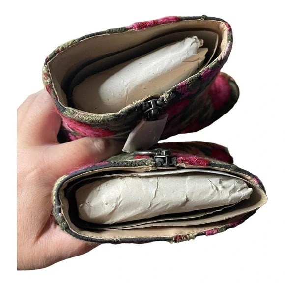 Sole Society Novelty Printed Heeled Ankle Boots Mulholland PINK Floral 10 NEW - Picture 4 of 4